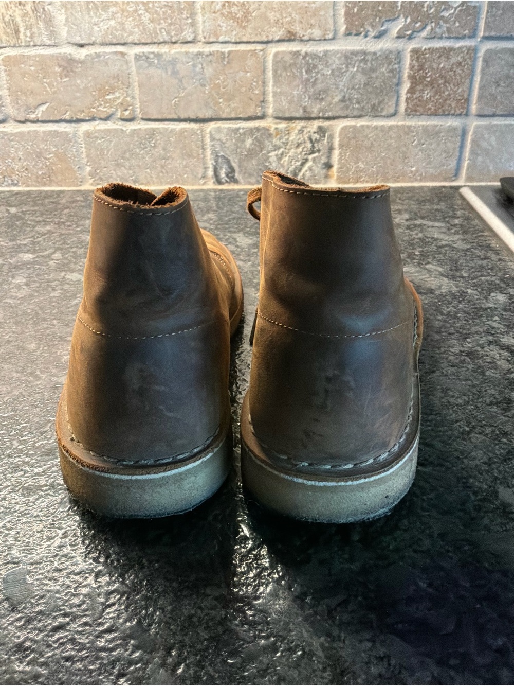Clark’s Bushacre 2 men’s boot beeswax leather size 9.5-brown - Picture 4 of 8